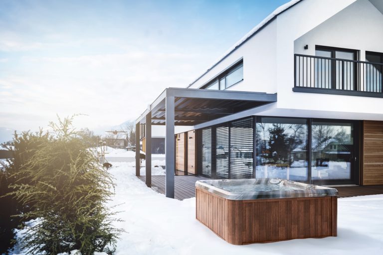 Jacuzzi Hot Tub Winter Installation