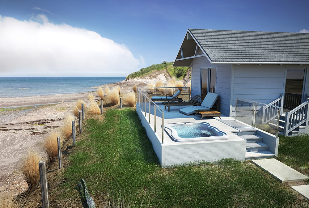 Outdoor Hot Tub Set Up