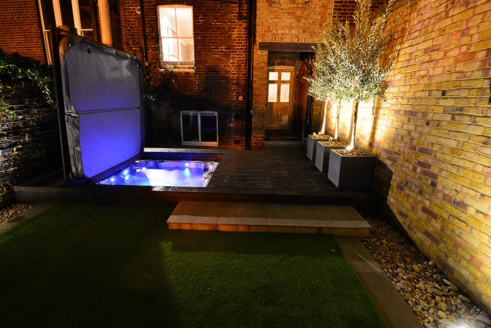 night-garden-jacuzzi-install-lights-sussex-euphoria