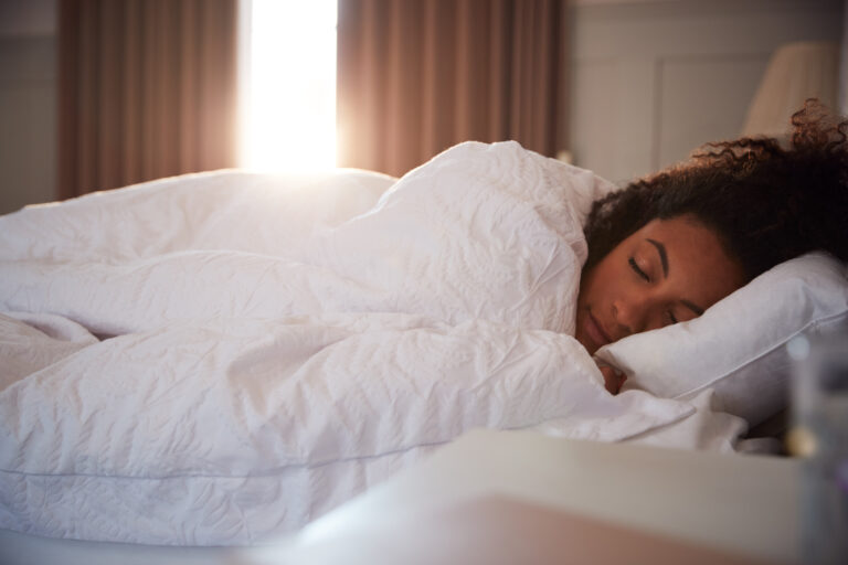 Woman enjoying her sleep