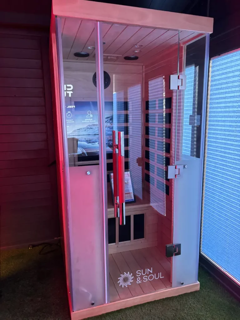 sauna installation indoors